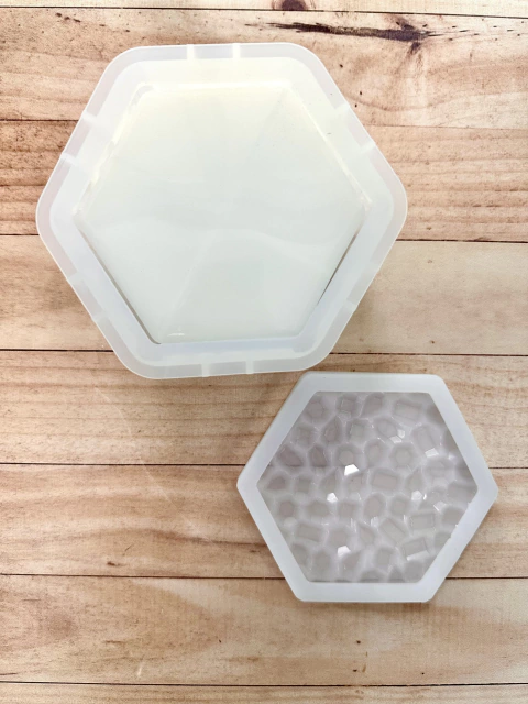 MOLDE ALHAJERO HEXAGONAL CON RELIEVE 11x6cm MD250