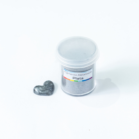 5g. Pigmento metálico GRIS PLATA