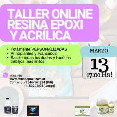 GRABACIÓN TALLER ONLINE DE RESINA EPOXI Y ACRILICA - comprar online