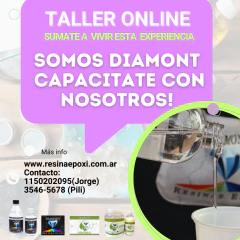 GRABACIÓN TALLER ONLINE DE RESINA EPOXI Y ACRILICA