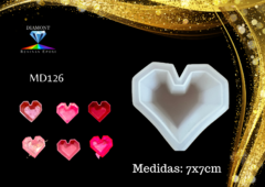 MOLDE RECIPIENTE CORAZÓN MD126