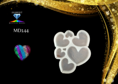 MD144 Molde Corazones grandes varios