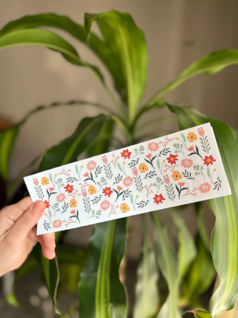 FLORES CÁLIDAS - TRANSFER UV DTF - comprar online