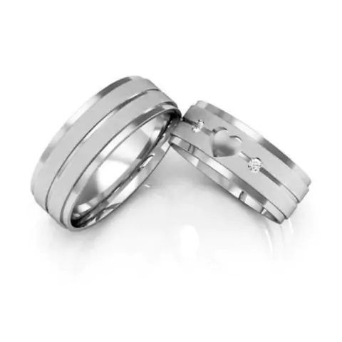 Alianças de Namoro Coração Nobre