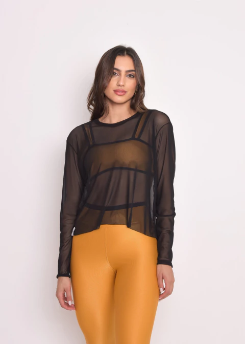 Tapa bumbum Tule Olívia Preto