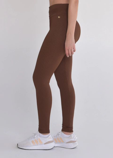 Calça Maitê texturizado Marrom - comprar online