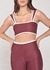 Calça bicolor Alícia marsala com off - loja online