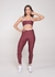 Calça bicolor Alícia marsala com off - rainbow fit.com.br