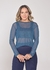 Tapa bumbum Olívia - Azul Petroleo - comprar online