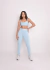 Calça Maitê texturizado Azul candy
