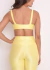Calça Microcanelada Lily Amarelo Manteiga - comprar online