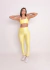 Calça Microcanelada Lily Amarelo Manteiga na internet