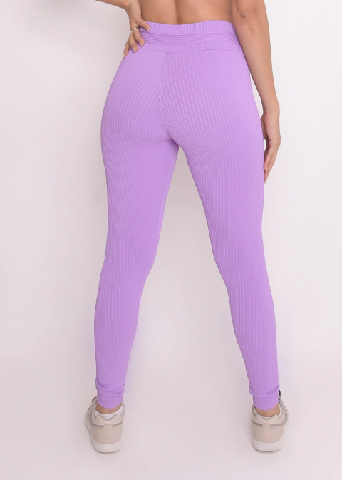 Calça Maitê texturizado Lavanda - comprar online
