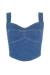 Cropped azul andreza na internet