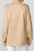 Parka amêndoa com bordados em pedrarias - comprar online