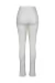 Calça jeans skinny off-white Brisa com botão cristal e cós descontruído costas still.