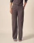 Calça wide leg feminina Ada na cor cinza, modelagem reta e cintura alta, ideal para looks modernos de inverno.