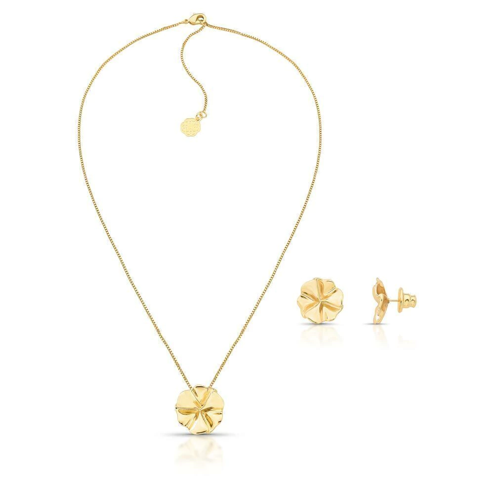Conjunto Drape Circle - Dourado Liso