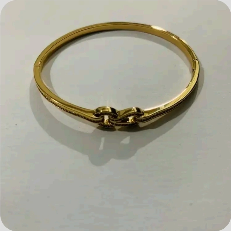 Bracelete Dois Elos Zirconia