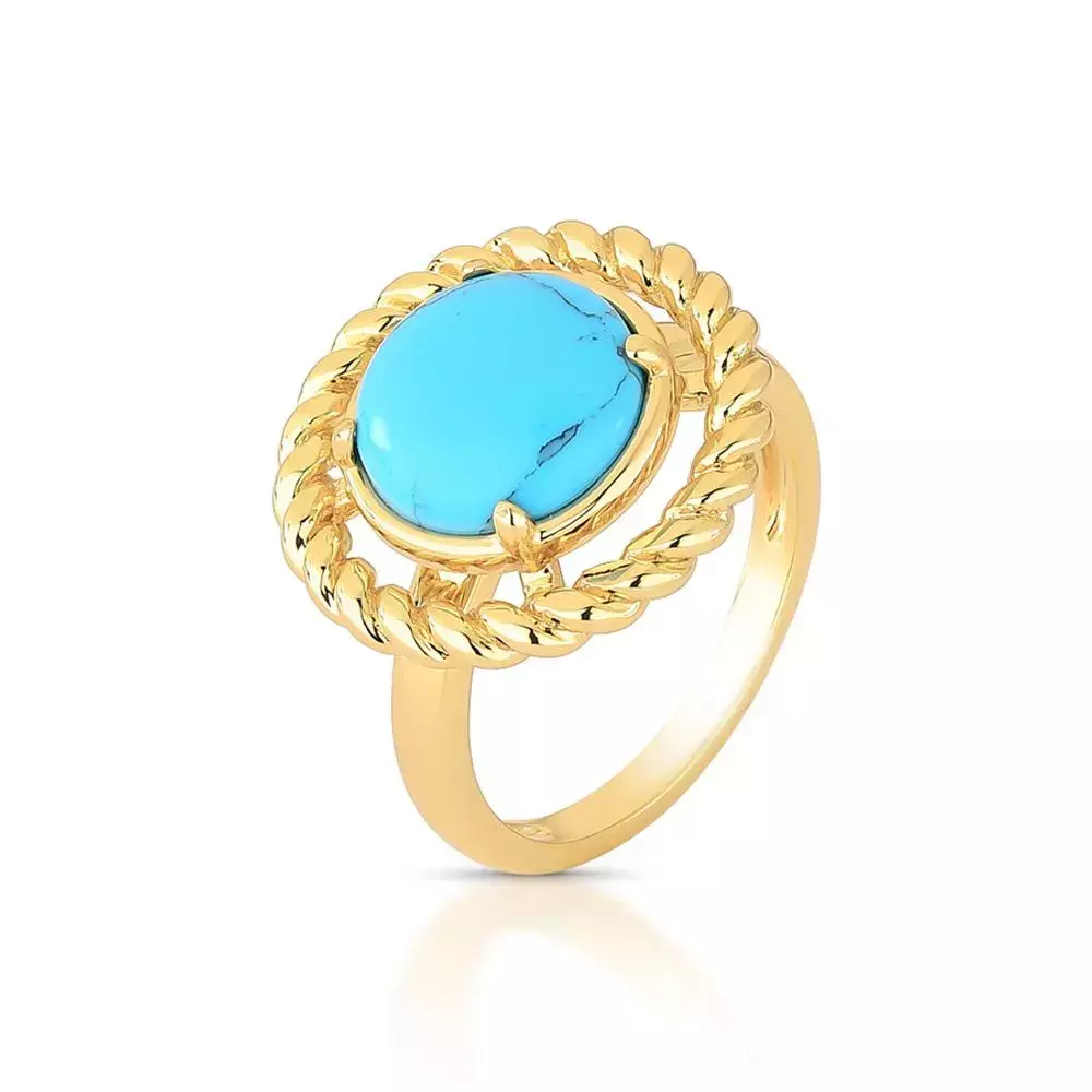 Anel Divine Turquesa