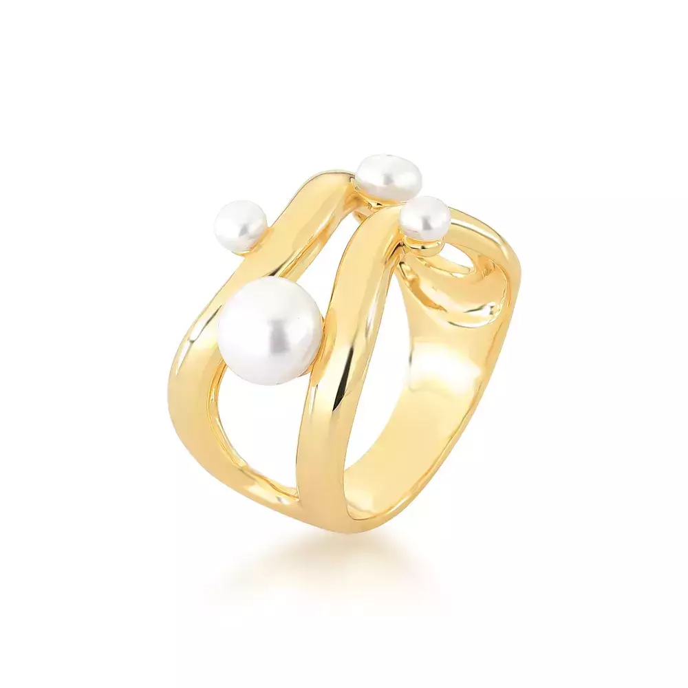 Anel Wavy Pearl