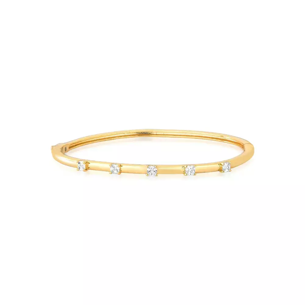 Bracelete Com Zirconias Crystal Rain