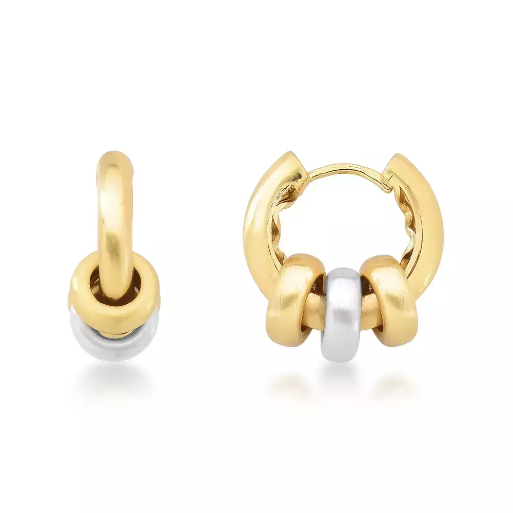 Brinco Argola Minimal Sleek - Mix de Banho