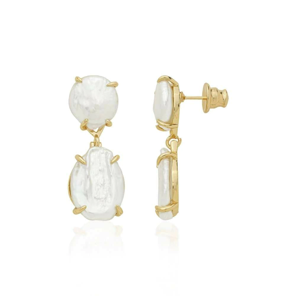 Brinco Pure Pearl - Dourado Perola Branca
