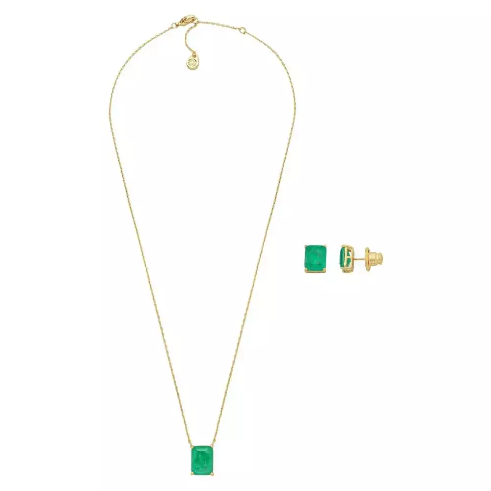 Conjunto Emerald Fusion - Dourado Esmeralda