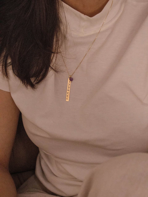 Colar Fases da Lua e Ametista - comprar online