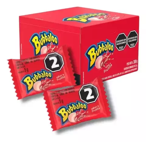 Chicles Bubbaloo "Frutilla" 60u