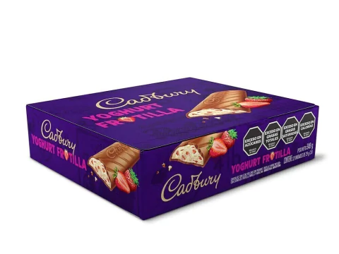 Cadbury "Yoghurt frutilla" 29 grs 12 u