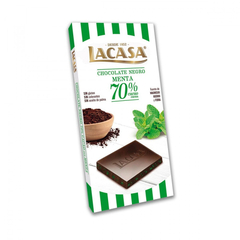 Lacasa tableta "70% cacao con menta" 100 grs