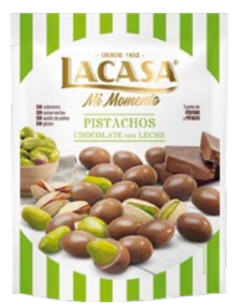 Lacasa "Pistachos bañados con chocolate" 100 grs