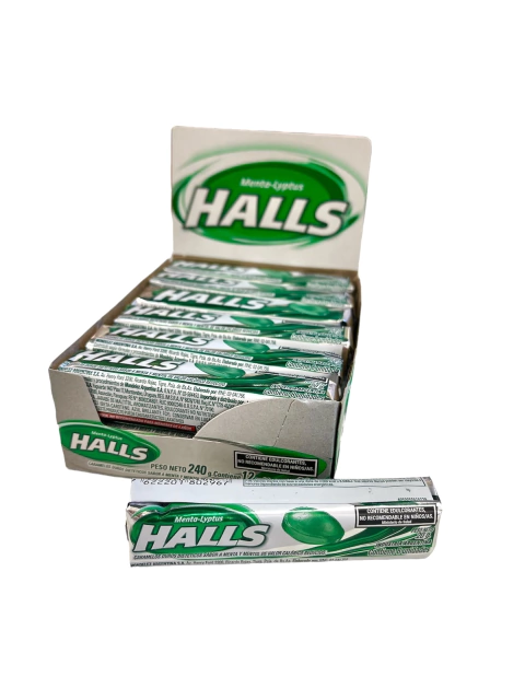 Halls sin azúcar "menta" 12 u