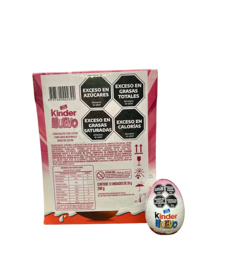 Kinder huevo "rosa" 20 grs 12 u
