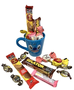 Taza cerámica "Stitch" c/golosinas