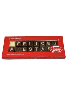 Copani chocomensajes "Felices fiestas" 64 grs - comprar online