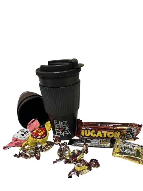 Vaso café "Papá" c/golosinas