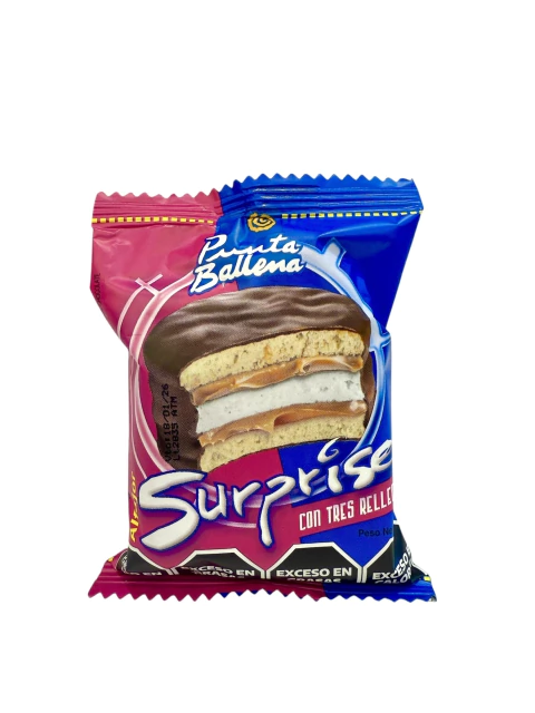 Alfajor Punta Ballena "Surprise, tres rellenos" 60 grs