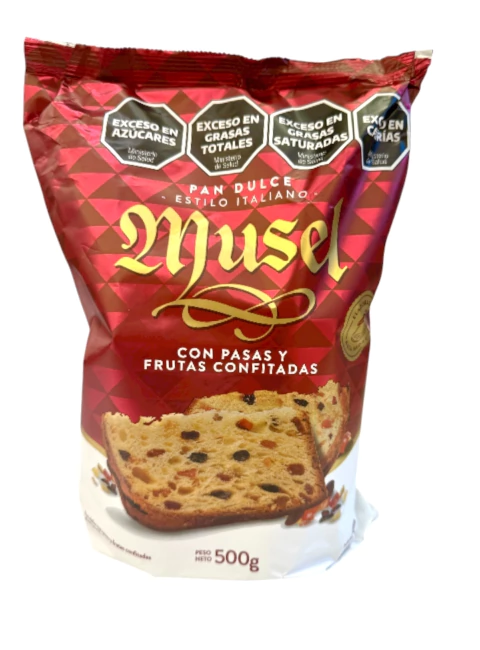 Musel pan dulce "c/frutas" 500 grs