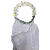 Coroa floral com véu cores carnaval - comprar online