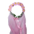 Coroa floral com véu cores carnaval - DESTAC