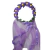Coroa floral com véu cores carnaval - loja online