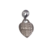 Pingente berloque aço inox coração family para pulseira Dora