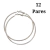 12 Pares Brinco Argola Kit Bijuteria Texturizado 6 CM Modelo 2