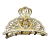 Piranha Presilha Metal Dourado com Strass Unidade - loja online