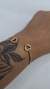 bracelete aço inoxidável coração vazado 6cm - comprar online