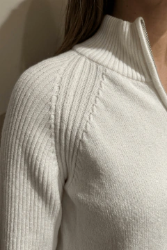 Campera cierre doble Blanco en internet