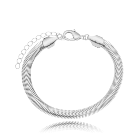 Pulseira Snake Prata